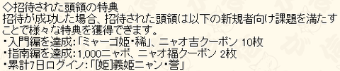 招待された