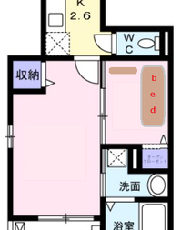 寝室パース