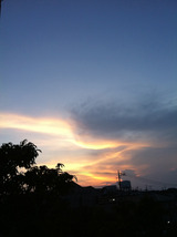 110814夕焼け1