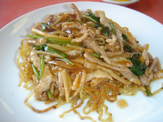 「江南春」肉絲炒麺