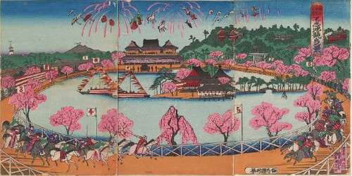 競馬場絵