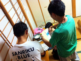 BBQ準備中