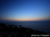 御蔵島の夕焼け空