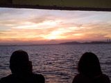 東京湾の夕日