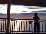 東海汽船 夕焼け