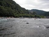 球磨川下りの船