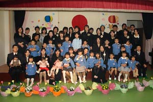 次男卒園式11