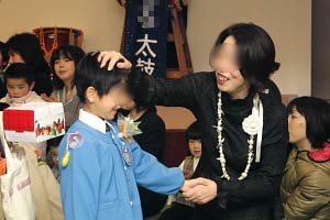 次男卒園式10