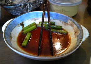 芽にんにくタレ炒め