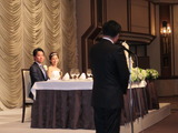 細田県議の披露宴にて