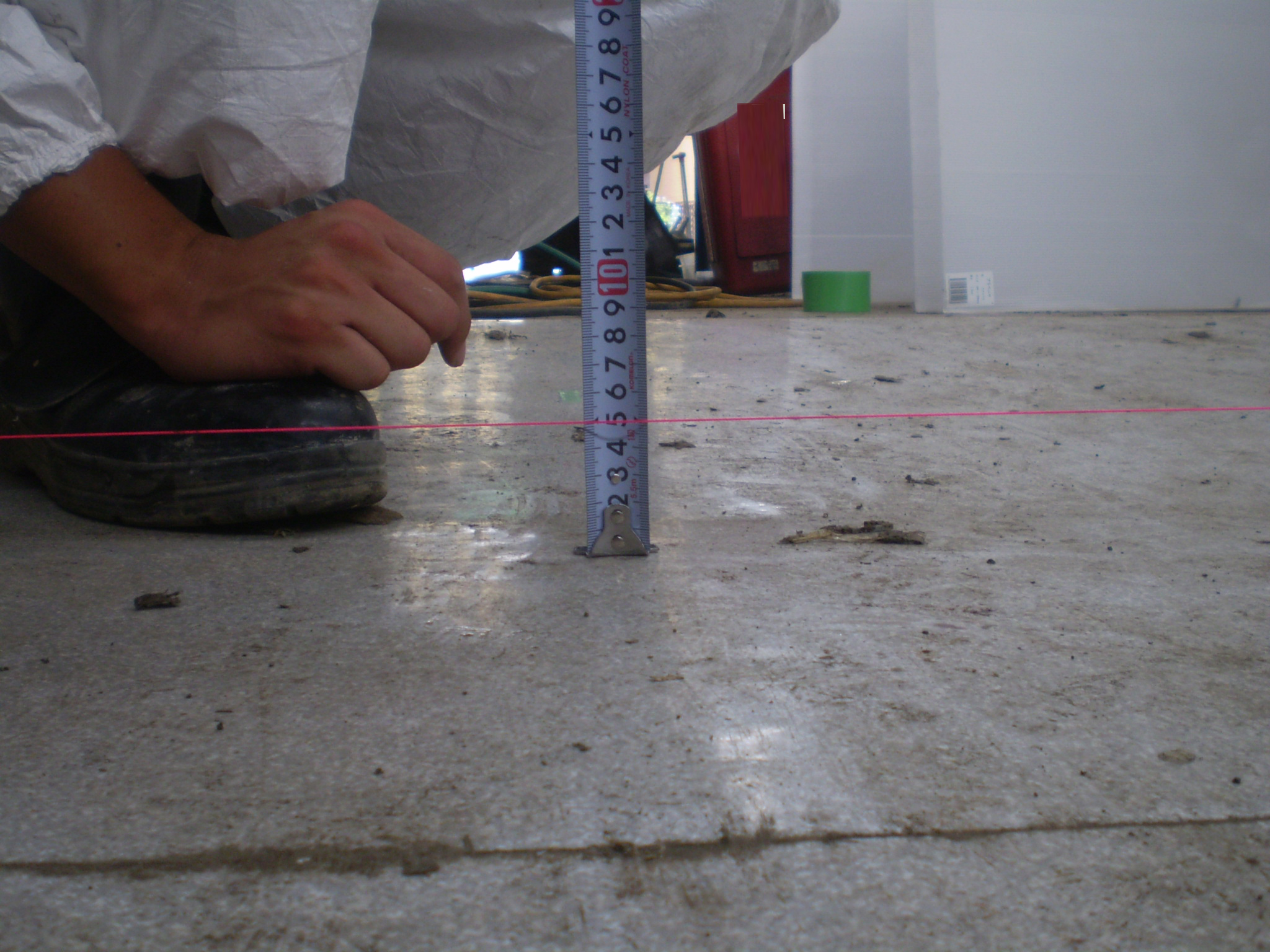 床沈下修正工事　施工前