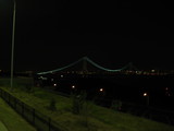 夜の明石海峡大橋