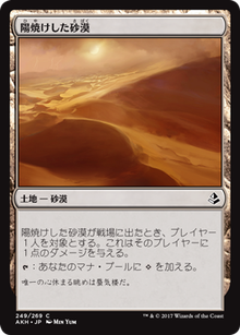 陽焼けした砂漠