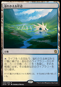 溢れかえる岸辺