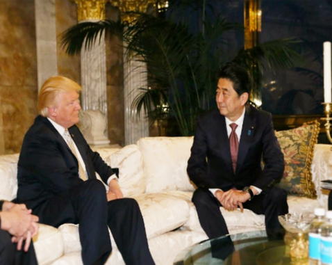 安倍首相・トランプ大統領1