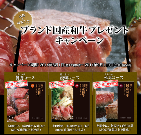 FXプライム・ブランド和牛プレゼント