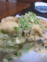 ねぶか庵0423山菜の天ぷら