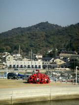 直島0223赤かぼちゃサイナラ〜