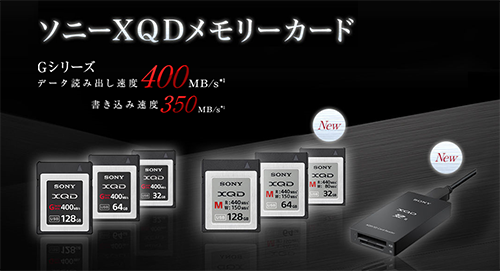 XQDメモリーカードに読み出し高速モデル「Mシリーズ」が登場