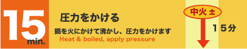 圧力をかける