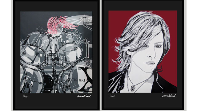 イギリスのポップアーティストCONRAD LEACHが描くYOSHIKIの「静