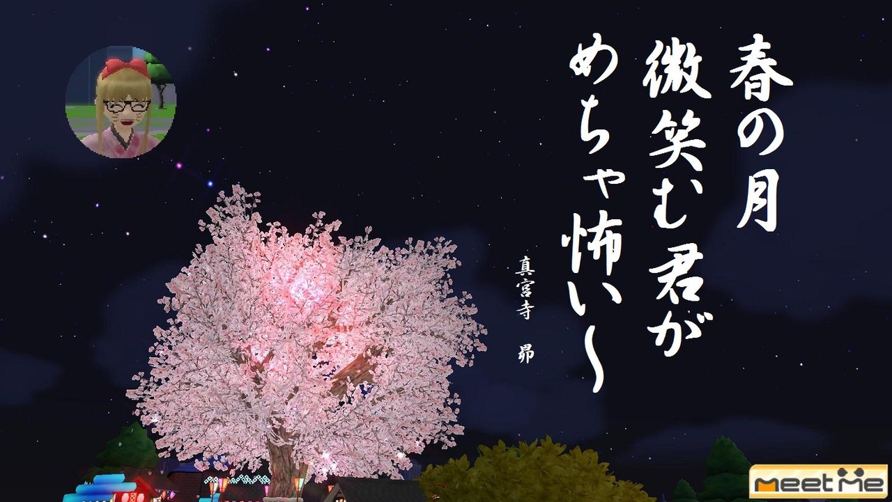 meet-me バーチャル東京で街創りをしてみた
「日本橋さくら彩り祭り俳句大会」開催中です^^
コメント