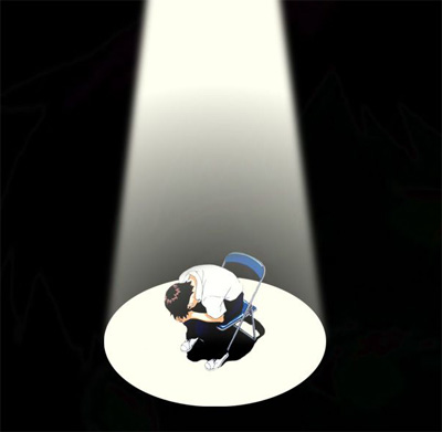 ぽつーん
