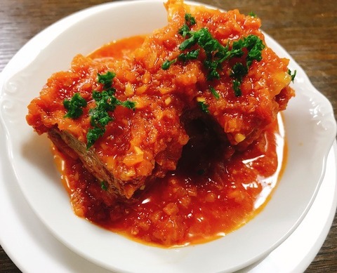 豚バラ肉のトマト煮込み