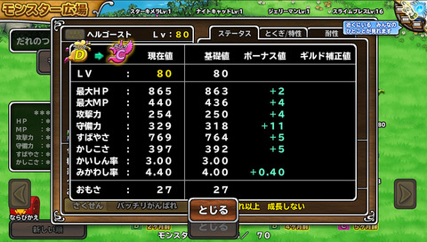 ヘルゴースト レベル80詳細