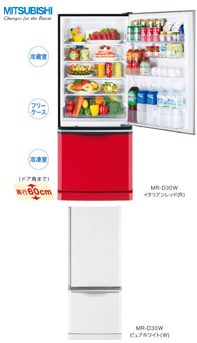 ビビッドカラーの冷蔵庫で、暑い日も楽しくお料理！ : waiwai_oasis