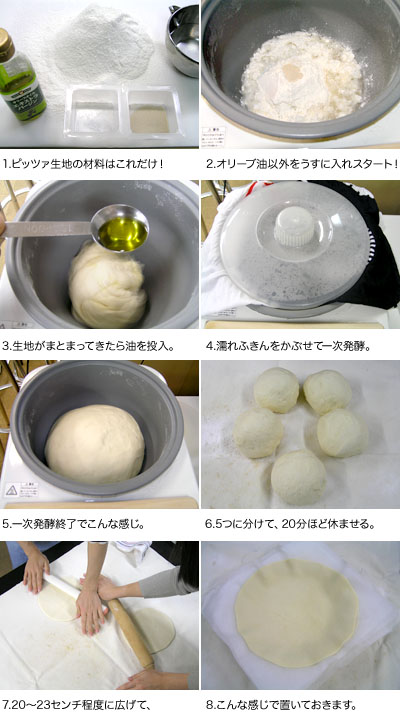 12月24日 もちつき機でピッツァ生地を作って、石窯ドームで焼く 