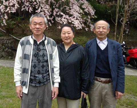 龍神村にて(寺井拓也さん、小笠原厚子さんと)