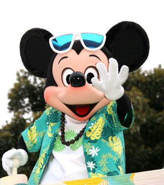 リロアンドスティッチのフリフリ大騒動のフリフリ オハナ バッシュに出演中のミッキーの画像 ディズニー リゾート ハワイ 海外旅行 映画 童話 大好きです
