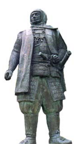謙信銅像