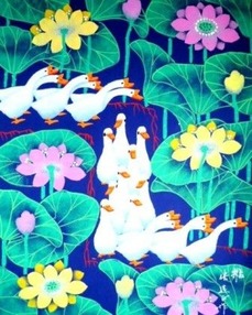 農民画アヒル