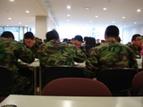 軍人さんたちも来ていました