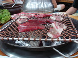 お肉を焼く(横)
