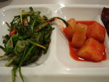 ニラと白菜のあえもの&カクテキ