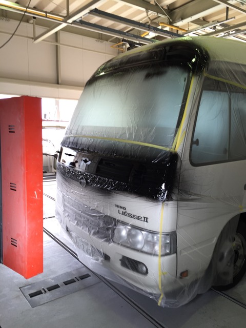 フロントガラス周り＆サイド窓枠 ブラック塗装 : 超ショートな