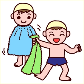 プールの女性用更衣室で息子を着替えさせてたら女児連れのお母さんにめっちゃ睨まれた。うちの自治体10歳まで女湯OKなんだから別によくない?しかもうちの子超オクテだし^^