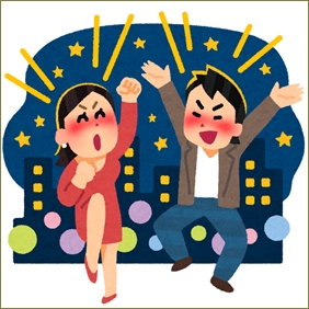 夜中の０時に隣家が庭で酒盛りしててうるさい。警察に通報したら私だとバレてしまい「たまの飲み会くらい大目に見ろ」と警官と大声で喧嘩してる
