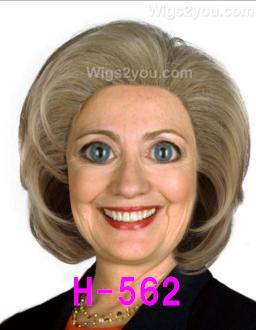 H-562 ヒラリー クリントン コスプレウィッグ 大統領候補 Halloween