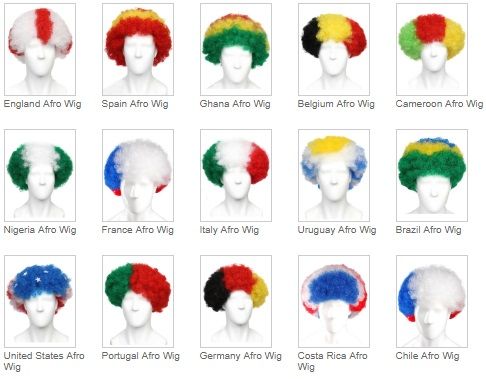 スポーツ観戦 応援グッズ アフロウィッグ