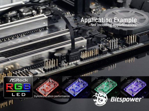 Bitspower MonoBlock ASROCK X399M Taichi RGB-Nickel (5)