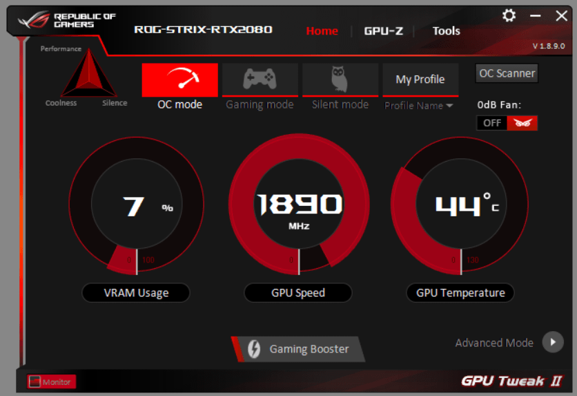ASUS ROG-STRIX-RTX2080-O8G-GAMING_OC MODE
