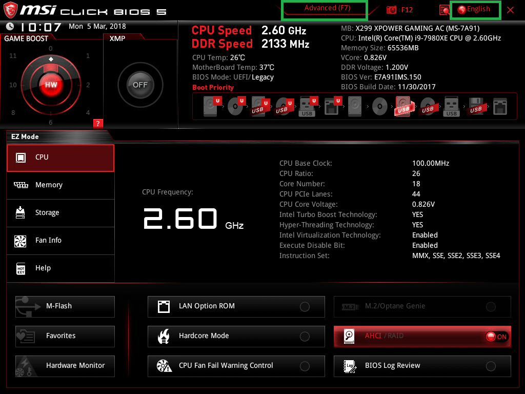 MSI X299 XPOWER GAMING AC_BIOS_1