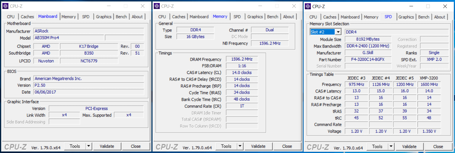 G.Skill FLARE X_XMP3200_ASRock_AB350M_1