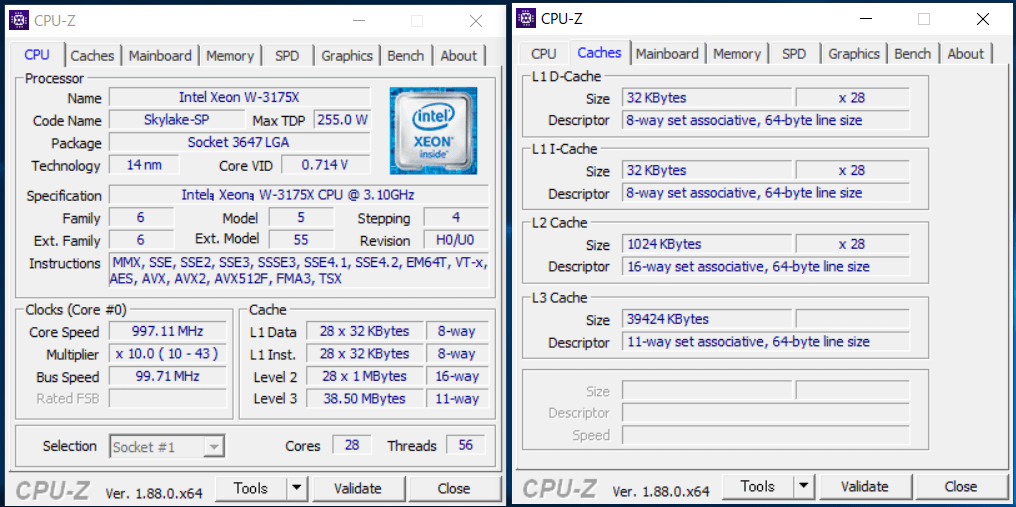 Intel Xeon W-3175X_CPU-Z