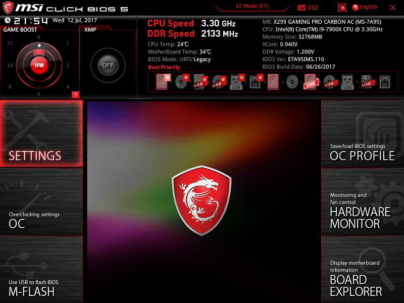 MSI X299 GAMING PRO CARBON AC_BIOS_2