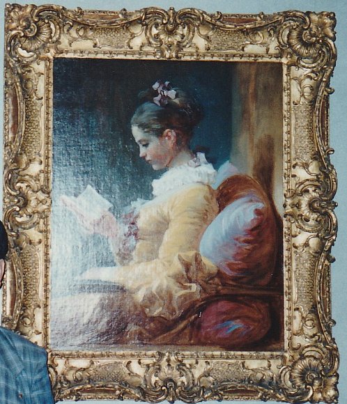 読書する娘ジャン・オノレ・フラゴナールの絵画 - 家具